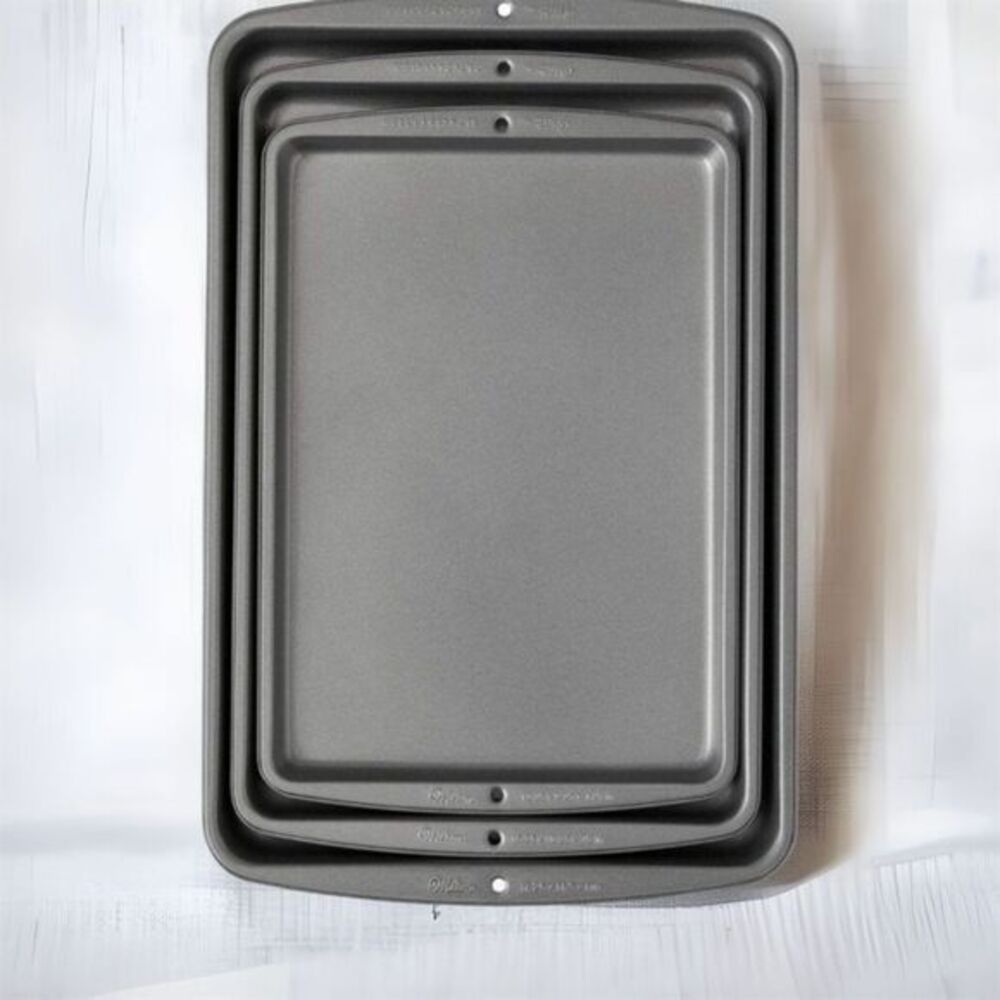 3 Piece Bake Non-Stick Baking Pan Set New‎ Kitchen